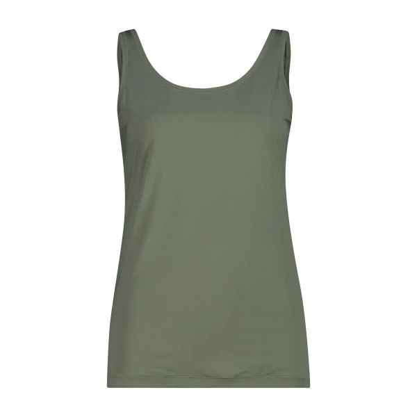 Damski tank top CMP. Brązowe topy sportowe damskie CMP, l, bez wzorów, z materiału, bez ramiączek. Za 163.50 zł.