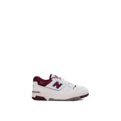 Buty sportowe sneakersy New Balance 550 Burgundy Cyan - BB550WBG. Białe buty sportowe na co dzień damskie New Balance, bez zapięcia. Za 788.89 zł.