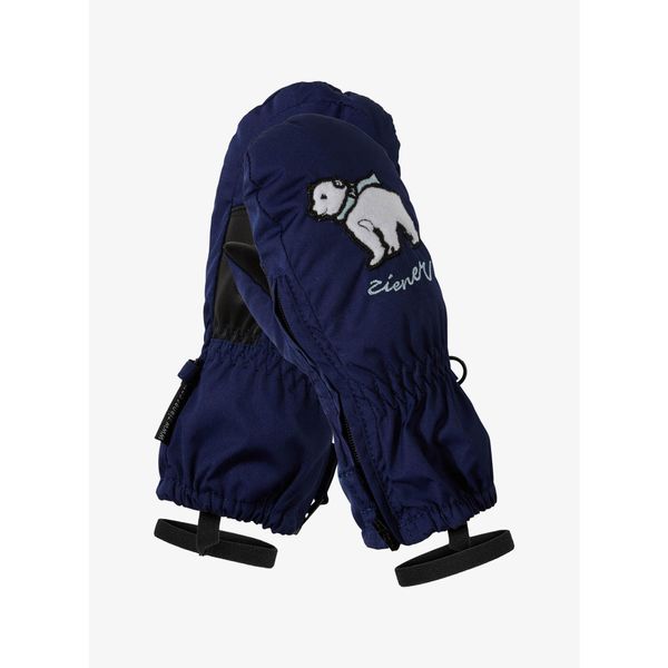 Rękawiczki dziecięce Ziener Le Zoo Minis. Niebieskie rękawiczki dziecięce Ziener, bez ramiączek. Za 114.99 zł.