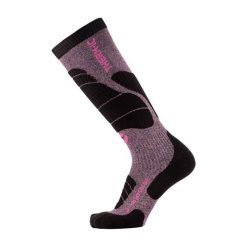 Skarpety narciarskie kobieta Therm-ic Ski Merino Reflector Women wysokosc kolano. Czerwone skarpetki damskie THERM-IC, bez wzorów, z elastanu. Za 199.00 zł.