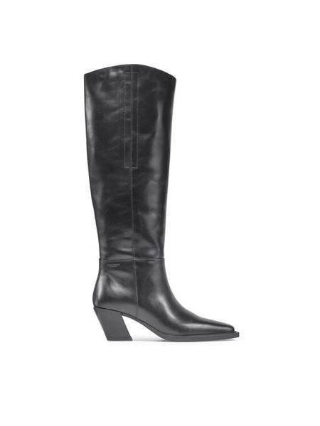 Vagabond Shoemakers Kozaki Alina 5221-001-20 Czarny. Czarne kozaki damskie Vagabond Shoemakers, ze skóry, bez obcasa, na słupku. Za 1,099.00 zł.