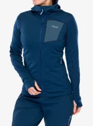 Bluza z kapturem damska Rab Superflux Hoody. Niebieskie bluzy z kapturem damskie RAB, l, z materiału. Za 429.99 zł.