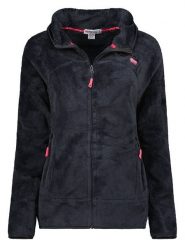 Geographical Norway Kurtka polarowa "Upalood" w kolorze czarnym rozmiar: S. Czarne kurtki damskie Geographical Norway, s, z aplikacjami, z polaru, bez kaptura. Za 109.00 zł.