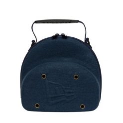 Torba transportowa na 2 czapki New Era. Niebieskie czapki męskie New Era, bez wzorów, z materiału, eleganckie. Za 163.50 zł.