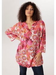 Aniston Bluzka w kolorze różowym rozmiar: 44. Różowe bluzki damskie Aniston, bez wzorów, z wiskozy, bez kołnierzyka, bez ramiączek. Za 173.99 zł.