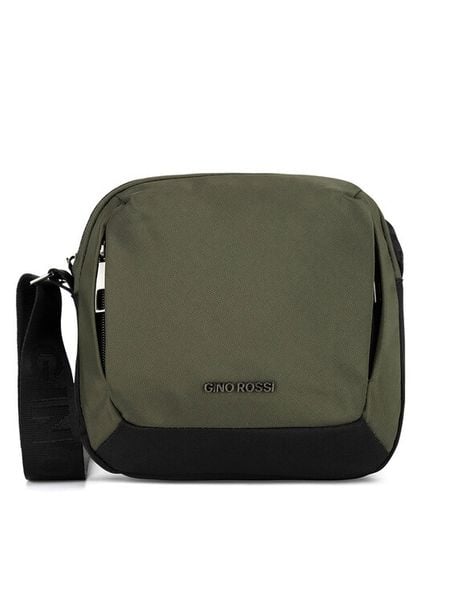 Gino Rossi Saszetka GIN-K-023-CCC-06 Khaki. Brązowe saszetki męskie Gino Rossi, z materiału. Za 149.99 zł.