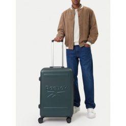 Walizka średnia Reebok. Zielone walizki Reebok, bez wzorów, średnie. Za 299.99 zł.