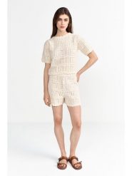 Rich & Royal Sweter w kolorze kremowym rozmiar: S. Brązowe swetry klasyczne damskie Rich & Royal, s, z bawełny, bez kołnierzyka. Za 190.63 zł.