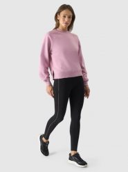 4F Legginsy dzianinowe damskie - czarne XS. Czarne legginsy damskie 4f, s, bez wzorów, z dzianiny. W wyprzedaży za 79.99 zł.
