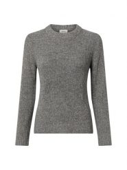 S.Oliver sweter z dzianiny z domieszką wełny Kobiety Bawełna szary, 44. Szare swetry klasyczne damskie S.Oliver, s, z bawełny, bez kołnierzyka. Za 229.95 zł.