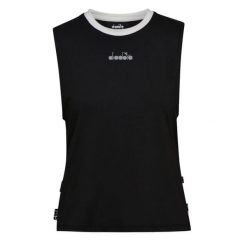 Koszulka damska DIADORA L. TANK BE ONE. Czarne bluzki damskie Diadora, l, bez wzorów, bez ramiączek. Za 55.99 zł.