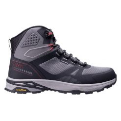 Buty trekkingowe Elbrus Deler Mid AG GR. Czarne buty trekkingowe męskie ELBRUS, z materiału, bez zapięcia, trekkingowe. Za 785.82 zł.