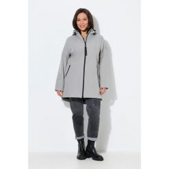 Damskie Kurtka softshell HYPRAR wodoodporna podszewka z polaru. Szare kurtki damskie Ulla Popken, plus size, bez wzorów, z elastanu, bez kaptura. Za 479.99 zł.