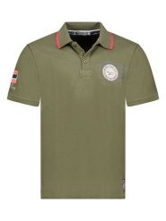 Geographical Norway Koszulka polo "Kilsvik" w kolorze zielonym rozmiar: XXL. Zielone koszulki polo męskie Geographical Norway, xxl, bez wzorów, z bawełny, bez ramiączek. Za 92.42 zł.