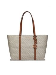 MICHAEL Michael Kors Torebka Temple Tote 30R4G1LT3B Beżowy. Brązowe torebki klasyczne damskie MICHAEL Michael Kors, bez wzorów, ze skóry, bez dodatków. Za 1,069.00 zł.