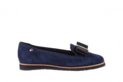 Mokasyny Bayla-018 1063-X90 Navy, Granat, Skóra naturalna - 38. Niebieskie mokasyny damskie Bayla, z materiału. W wyprzedaży za 134.10 zł.