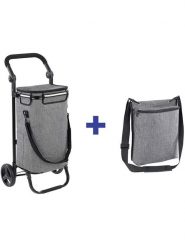 Wenko Wózek w kolorze szarym na zakupy - 45 x 95 x 28 cm rozmiar: onesize. Szare shopper bag damskie WENKO, bez wzorów, duże, bez dodatków. Za 340.18 zł.