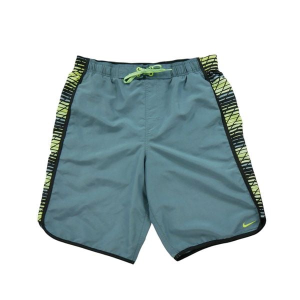 Second life - Męskie szare kąpielówki - Stan bardzo dobry. Szare kąpielówki męskie Nike, m, bez wzorów. Za 102.20 zł.