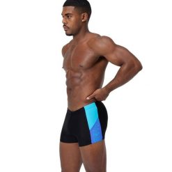 Kąpielówki męskie spodenki kąpielowe Speedo Dive Splice. Czarne kąpielówki męskie Speedo, m, bez wzorów, z materiału, na fitness i siłownię. Za 121.98 zł.