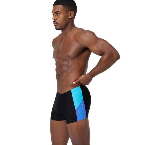 Kąpielówki męskie spodenki kąpielowe Speedo Dive Splice. Czarne kąpielówki męskie Speedo, m, bez wzorów, z materiału, na fitness i siłownię. Za 121.98 zł.