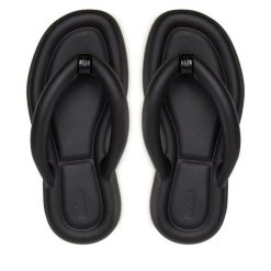 Japonki Melissa. Czarne klapki damskie Melissa, bez wzorów, bez obcasa. Za 219.99 zł.