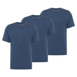 3-Pak T-Shirt Mustang Style Alex Niebieski. Niebieskie t-shirty męskie Mustang, uniwersalny, bez wzorów, bez kołnierzyka. W wyprzedaży za 119.99 zł.