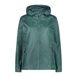 Damska wodoodporna kurtka z kapturem CMP. Zielone kurtki damskie CMP, xl, z kapturem. Za 239.50 zł.