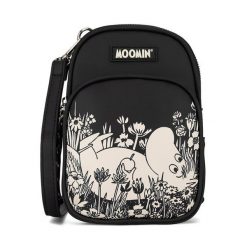 Torebka Moomin. Czarne torebki klasyczne damskie Moomin, bez wzorów, bez dodatków. Za 38.99 zł.