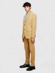 Sisley Marynarka 2SFRSW01B Beżowy Slim Fit. Brązowe marynarki męskie SISLEY, bez wzorów, z bawełny. Za 489.99 zł.