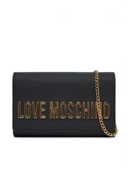 LOVE MOSCHINO Torebka JC4103PP1NKD0000 Czarny. Czarne torebki wieczorowe Love Moschino, bez wzorów, ze skóry, wizytowe, bez kołnierzyka, bez ramiączek. Za 449.99 zł.