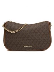 Michael Kors Skórzana torebka w kolorze ciemnobrązowym - 26 x 16 x 8 cm rozmiar: onesize. Brązowe torebki klasyczne damskie Michael Kors, bez wzorów, z materiału, bez dodatków. Za 1,010.31 zł.