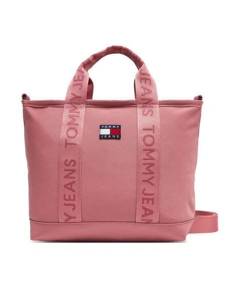 Tommy Jeans Torebka Tjw Daily Mini Tote AW0AW17566 Różowy. Czerwone torebki klasyczne damskie Tommy Jeans, bez wzorów, z jeansu, bez dodatków. Za 239.99 zł.