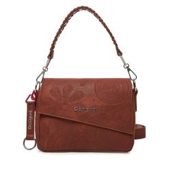 Torebka Desigual. Brązowe torebki klasyczne damskie Desigual, bez wzorów, bez dodatków. Za 169.99 zł.