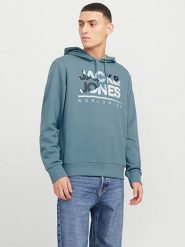Jack & Jones Bluza w kolorze niebieskim rozmiar: L. Niebieskie bluzy z kapturem męskie Jack & Jones, l. Za 118.84 zł.