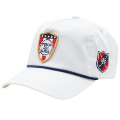 Czapka z daszkiem męska Lightweight Rope American Golf Classic Cap. Białe czapki męskie AMERICAN CLASSIC, bez wzorów, z bawełny, sportowe. Za 99.99 zł.