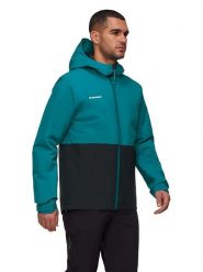 Mammut Kurtka funkcyjna "Linard HS" w kolorze turkusowym rozmiar: L. Niebieskie kurtki outdoor męskie Mammut, l, bez wzorów, z materiału, bez kaptura. Za 584.95 zł.