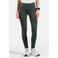 Legginsy Odlo Tights ZEROWEIGHT PRINT REFLECTIVE. Niebieskie legginsy damskie Odlo, bez wzorów. Za 499.99 zł.