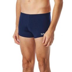 Kąpielówki męskie spodenki kąpielowe TYR Male Square Legs. Niebieskie kąpielówki męskie TYR, m, bez wzorów, do pływania. Za 199.99 zł.