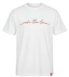 Odzież T-shirts unisex SkatePro RIDE THE LINE Koszulka - XXL - Biały. Biała t-shirty damskie SKATEPRO, xl, bez wzorów, z bawełny, bez kołnierzyka. Za 119.99 zł.