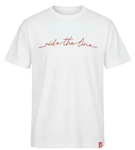 Odzież T-shirts unisex SkatePro RIDE THE LINE Koszulka - M - Biały. Biała t-shirty damskie SKATEPRO, m, bez wzorów, z bawełny, bez kołnierzyka. Za 97.99 zł.