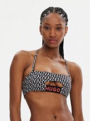 HUGO Góra od bikini Monogram 50534927 Czarny. Czarne bikini damskie Hugo, bez wzorów. Za 139.99 zł.
