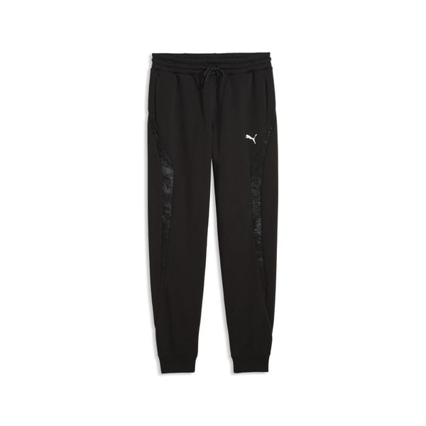 Męskie spodnie dresowe PUMA Sport Camo z dzianiny PUMA. Czarne spodnie sportowe męskie Puma, z bawełny. Za 219.00 zł.