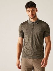 Regatta Funkcyjna koszulka polo "Remex II" w kolorze brązowym rozmiar: M. Brązowe koszulki polo męskie Regatta, m, bez wzorów, z materiału, bez ramiączek. Za 55.45 zł.