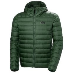 Kurtka z kapturem Helly Hansen Verglas Down 2.0. Zielone kurtki męskie Helly Hansen, bez wzorów, z puchu, sportowe, z kapturem. Za 1,104.00 zł.