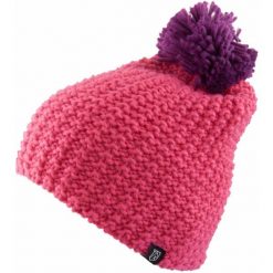 Zimowy Kapelusz McKees Valdez z Wełny z Pom Pom. Czerwone kapelusze damskie Yenkee, na zimę, bez wzorów, z polaru. Za 149.99 zł.