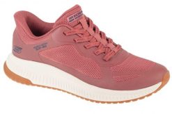 Buty sportowe Sneakersy damskie, Slip-Ins: Bobs Squad 4 - Staple Look. Czerwone buty sportowe na co dzień damskie Skechers, bez wzorów, z materiału, trekkingowe. Za 309.99 zł.