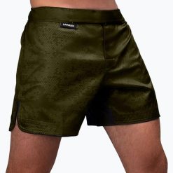 Spodenki treningowe męskie Hayabusa Hex Mid-Thigh. Zielone szorty męskie HAYABUSA, bez kołnierzyka. Za 299.99 zł.
