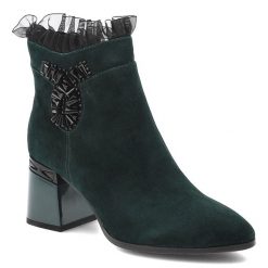 Zielone Botki S.Barski Eleganckie Obuwie Damskie Z Broszką. Zielone broszki damskie S.BARSKI. Za 339.99 zł.