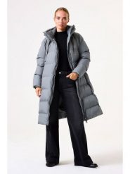Garcia Płaszcz zimowy w kolorze szarym rozmiar: XS. Szare płaszcze damskie Garcia, na zimę, xs, bez wzorów, z puchu. Za 395.94 zł.