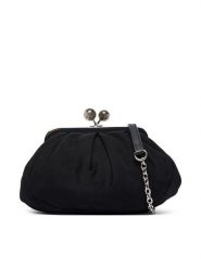 Weekend Max Mara Torebka 2615511014650 Czarny. Czarne torebki wieczorowe Weekend Max Mara, bez wzorów, ze skóry, wizytowe, bez kołnierzyka, bez ramiączek. Za 1,169.00 zł.